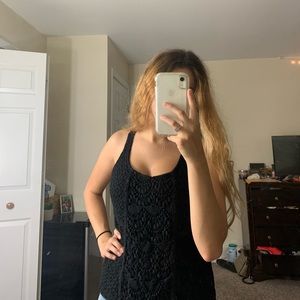 Black tank top